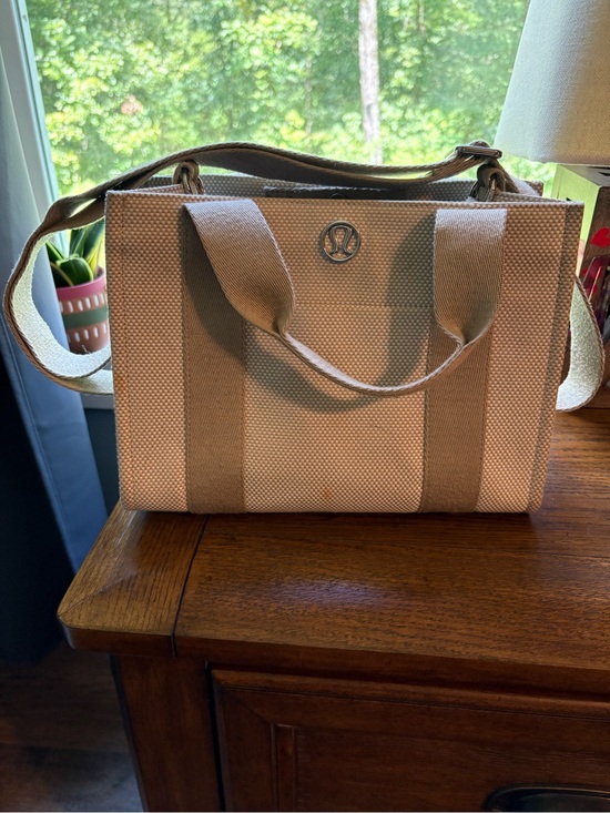 lululemon athletica Handbags - lululemon athletica Tan Canvas Tote with Shoulder Strap
